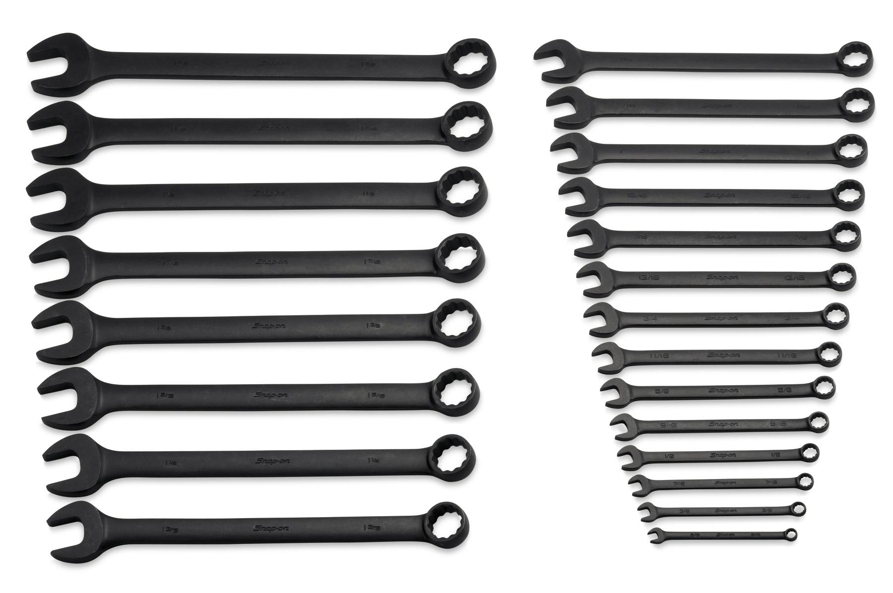 22 pc 12-Point SAE Flank Drive® Combination Wrench Set (5/16-1-5/8