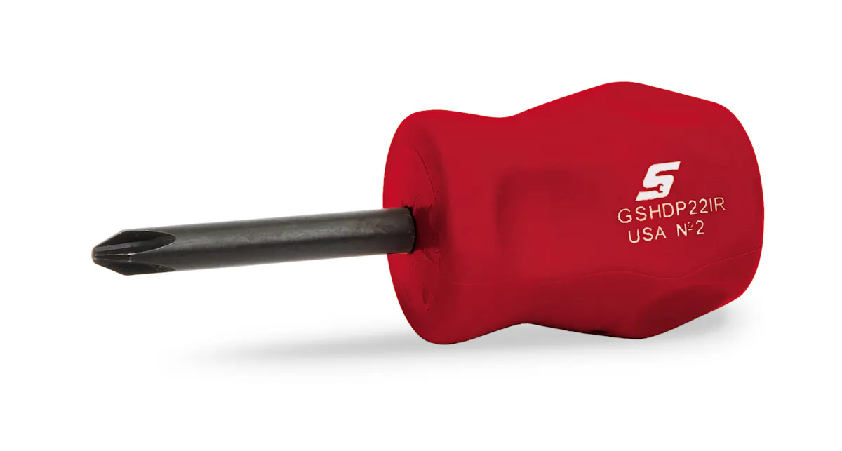 SCREWDRIVER NO.2 RED STUBBY