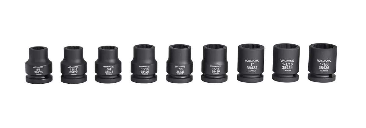 IMP SKT SET 3/4DR 9PC STD 12PT