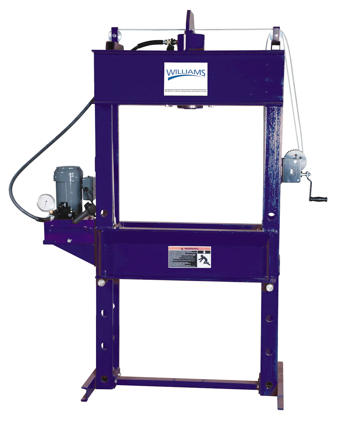100T SHOP PRESS ELEC PUMP