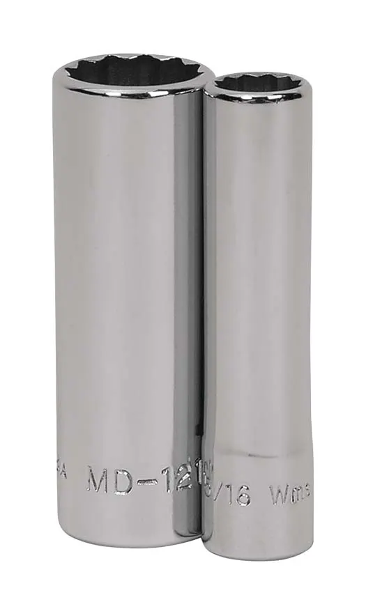 1/4  DR DEEP SKT  12-PT  5/16
