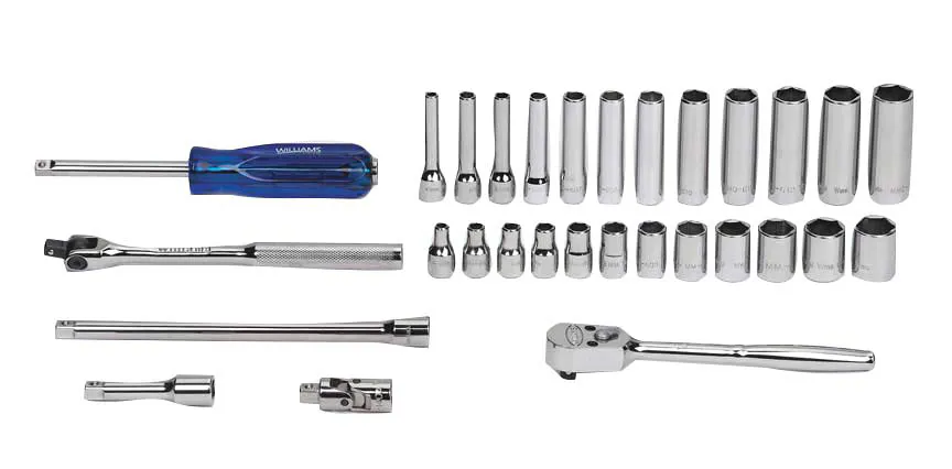 1/4 DR SKT/TOOL SET 6-PT