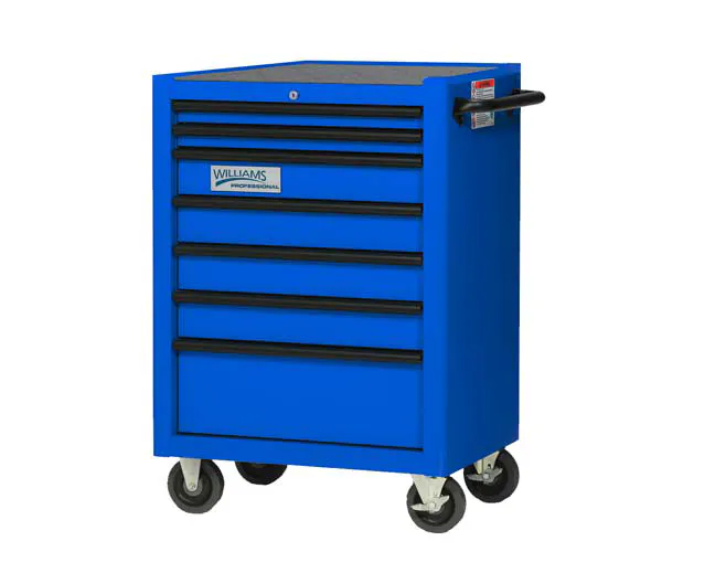 26IN 7 DRW ROLL CAB BLUE