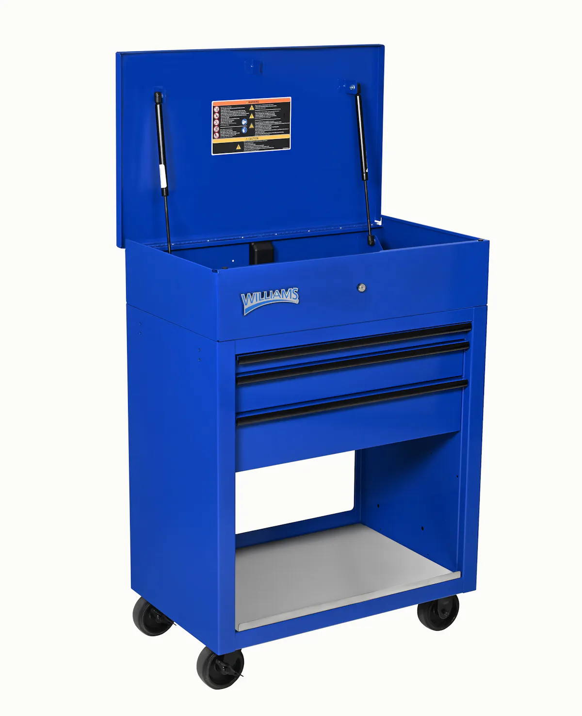 32IN 3 DRW CART BLUE