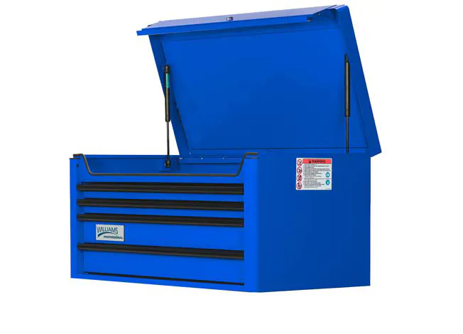 40IN 4 DRW TOP CHEST BLUE