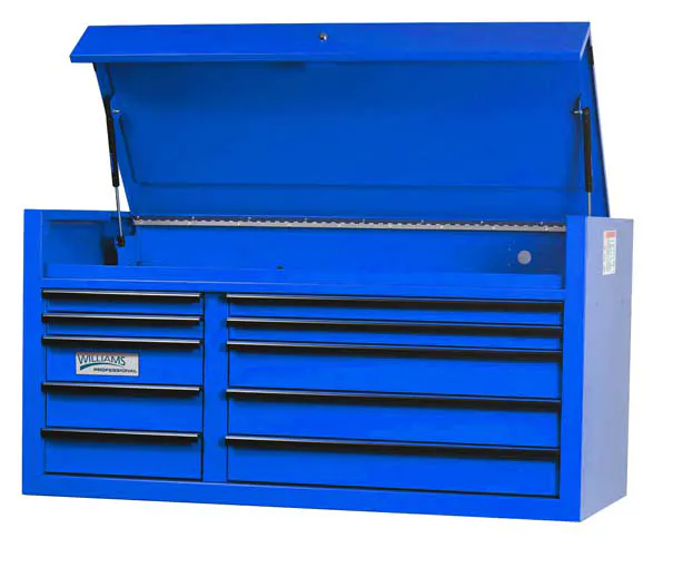 55IN 10 DRW TOP CHEST BLUE