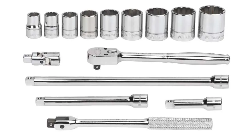 3/8 DR SKT/TOOL SET 12-PT 15-P