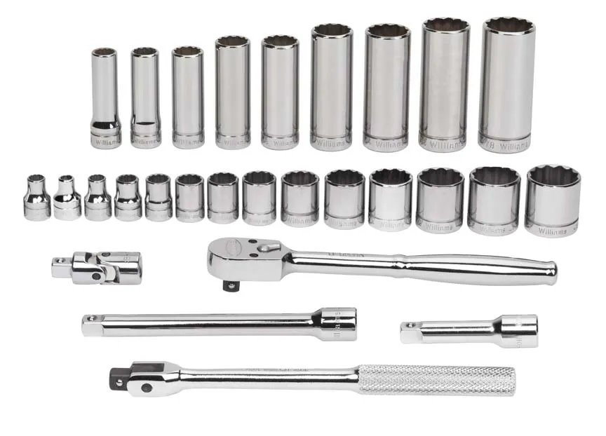 28PC 3/8DR SKT/DR TOOL SET