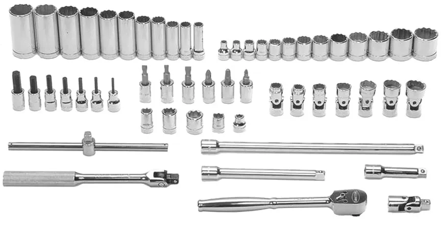3/8 DR SKT/TOOL SET 12-PT 56-P