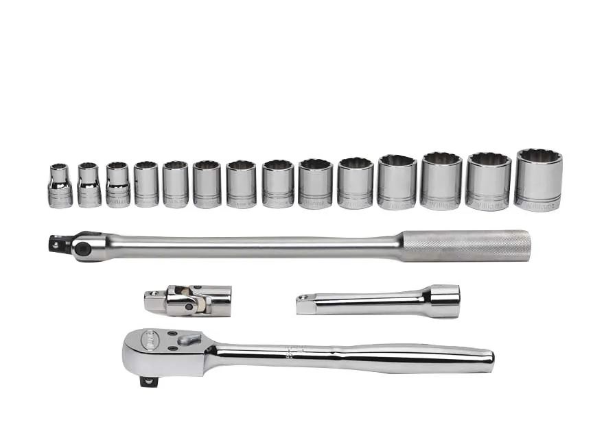 1/2 DR SKT/TOOL SET  6-PT  18-