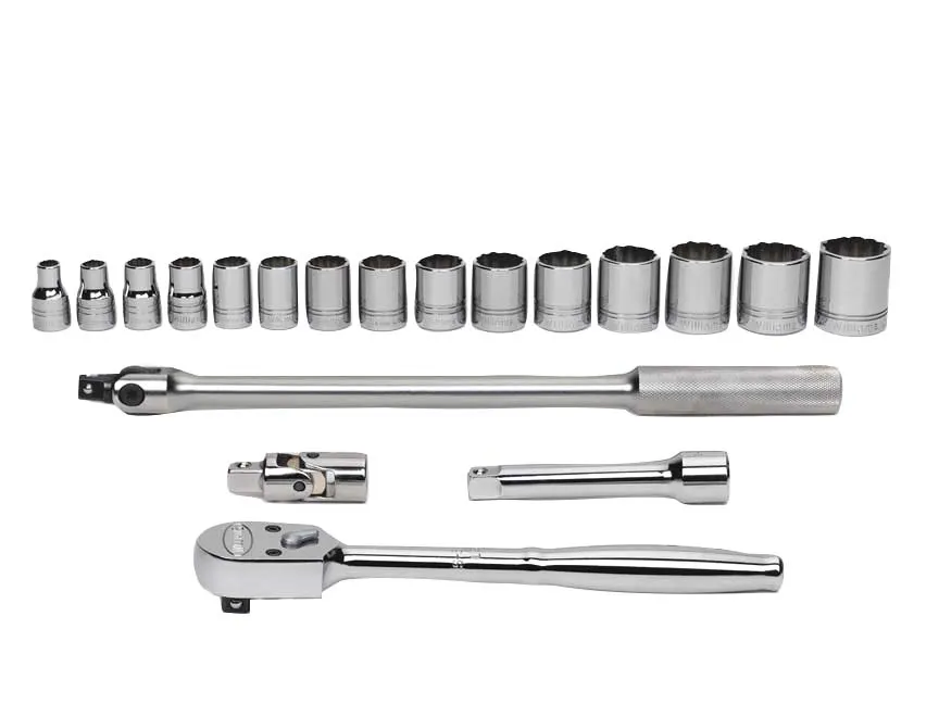 1/2 DR SKT/TOOL SET 12-PT 19-P