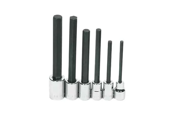 1/2 DR LG HEX BIT SKT SET 6-P