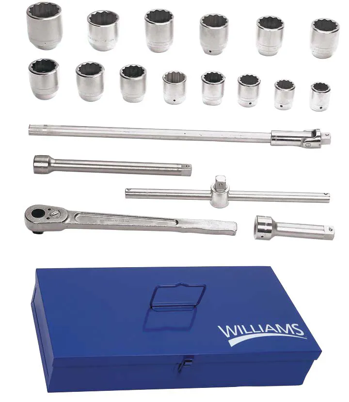 1 DR SKT/TOOL SET 12-PT 20-PC
