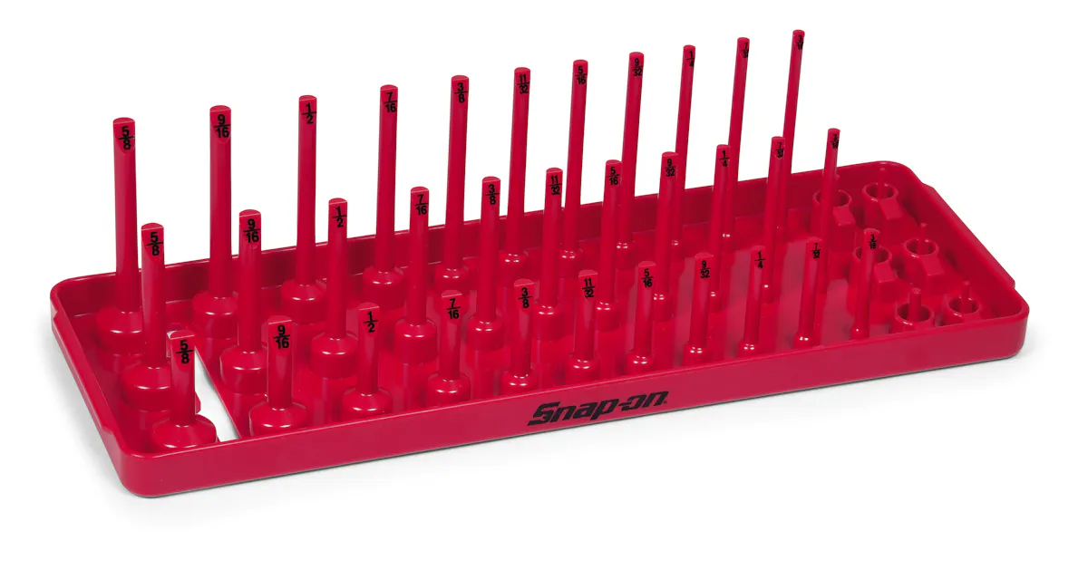 1/4DR 3ROW SKT TRAY SAE RED