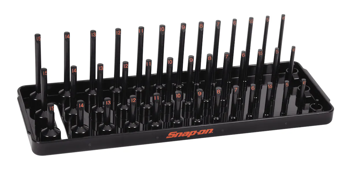 1/4DR 3ROW SKT TRAY MET BLACK