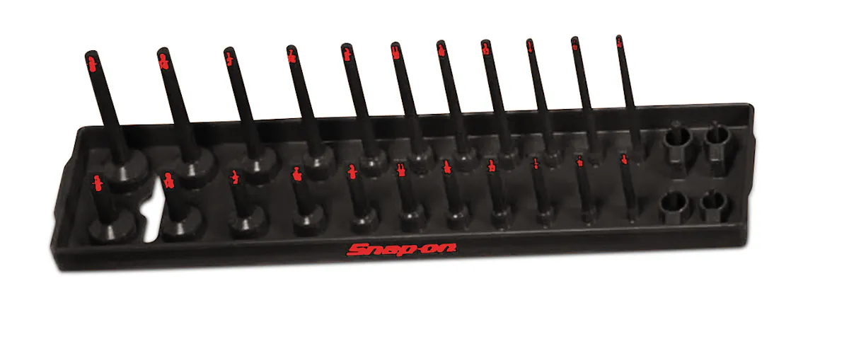 BLK TRAY, RED PRNT 1/4 SAE SKT