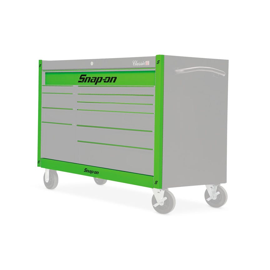 KRA2422 Series Roll Cab 14 pc Guard Set (Extreme Green) - Snap-on