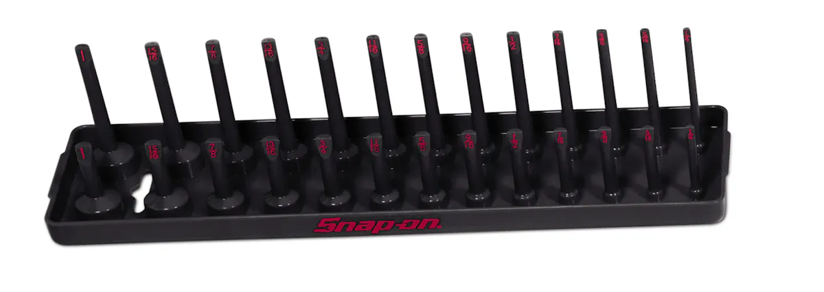 BLK TRAY, RED PRNT 3/8 SAE SKT