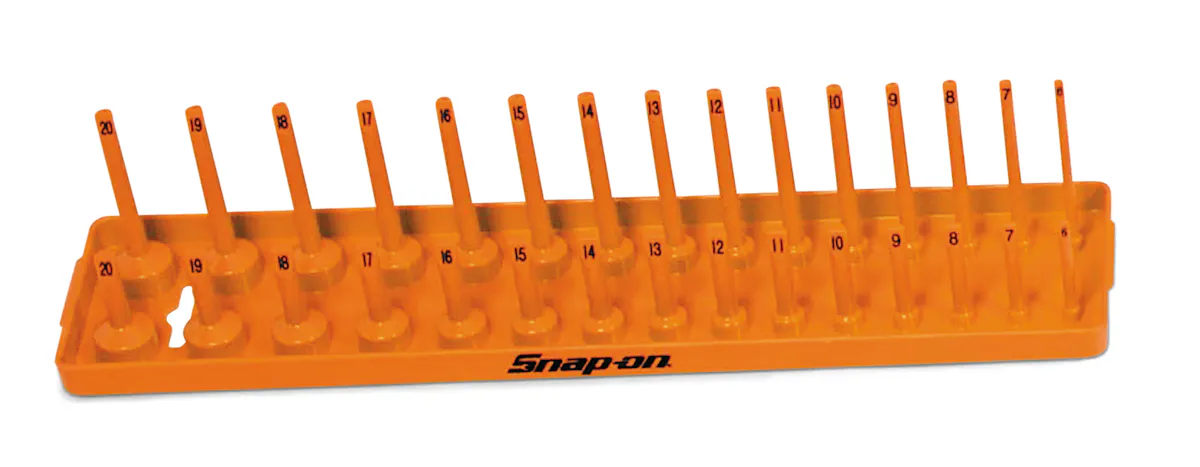 ORG TRAY, BLK PRNT 3/8 MET SKT