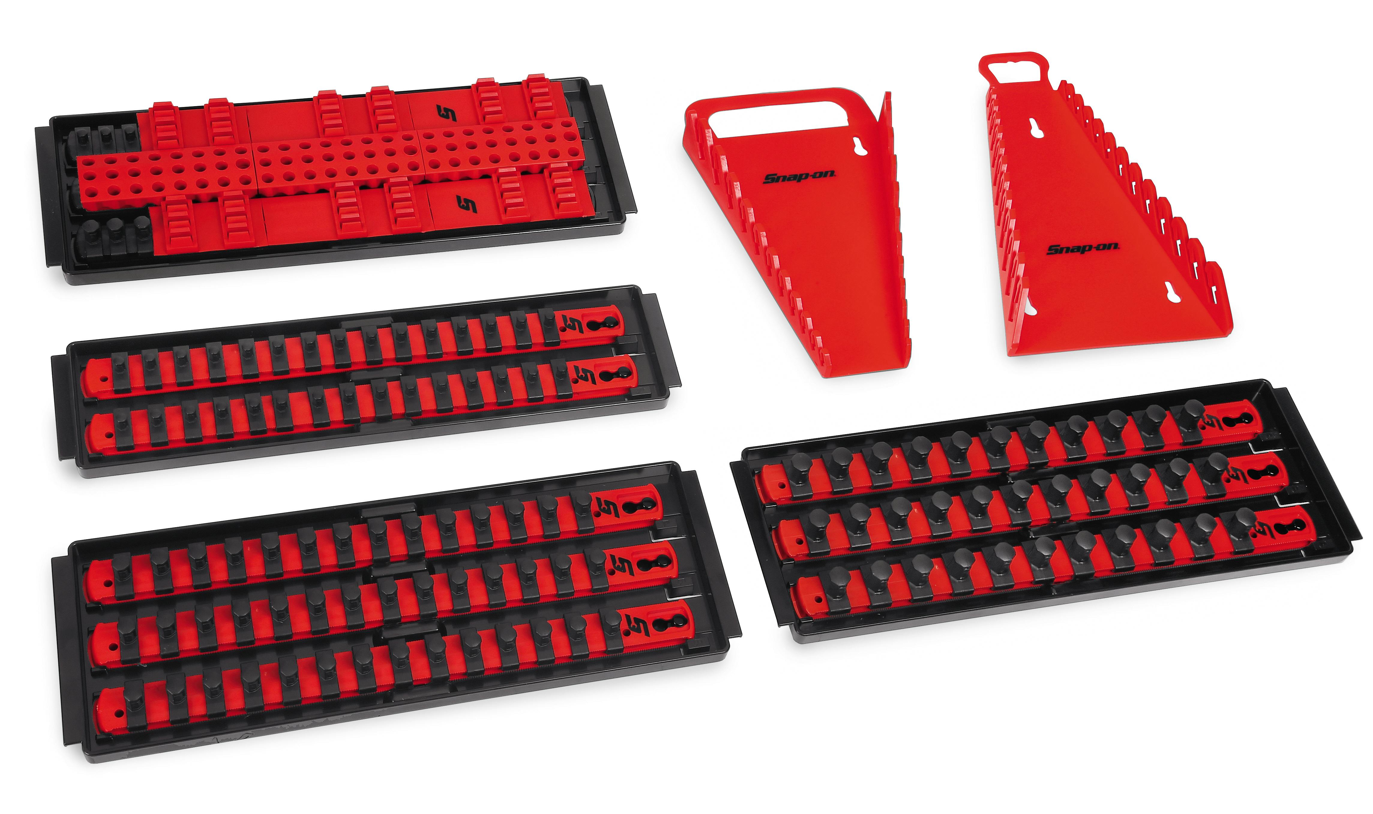 6 pc Socket/Wrench/Bit Organizer Set (Red) - Student Excellence