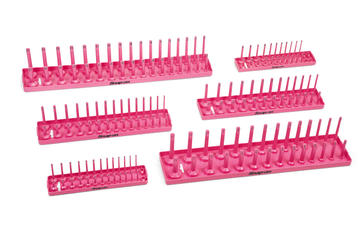 PINK W/BLK PRINT 6PC MET/SAE
