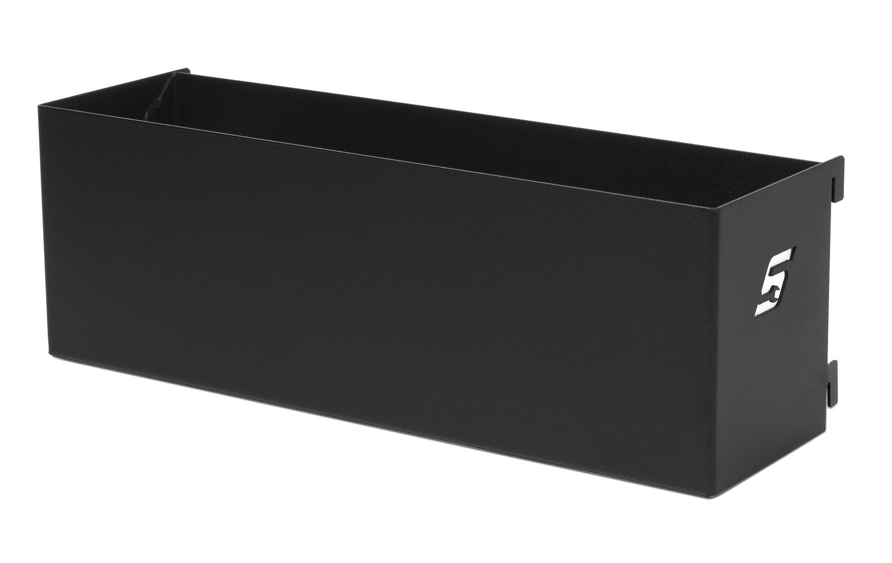 NEW 20" FLAT BLACK TOOL BOX AEROSOL SPRAY CAN HOLDER snap 2 use hang on side 