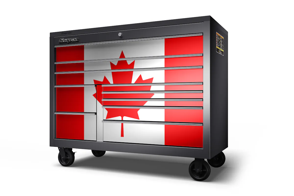55 3XW PWR DRWR CANADA FLAG