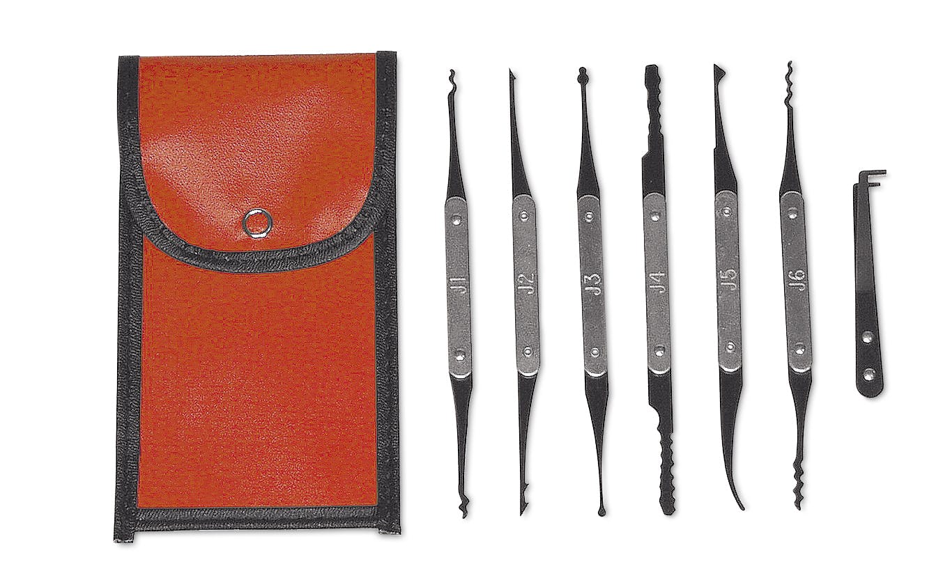 6 pc European and Asian Automotive Lock Pick Set