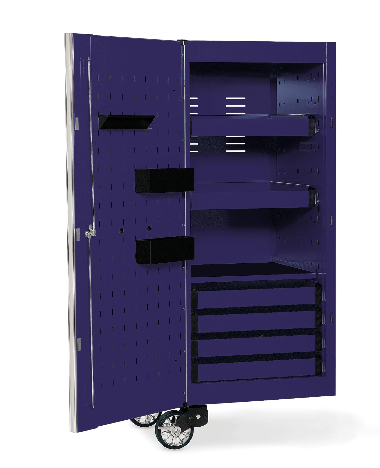 EPIQ™ Series Left Side Locker Cabinet (Plum Radical Purple) - Snap