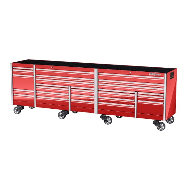 144 26 Drawer Five Bank EPIQ™ Series Roll Cab with PowerDrawer (Red), KEXP725D0PBO