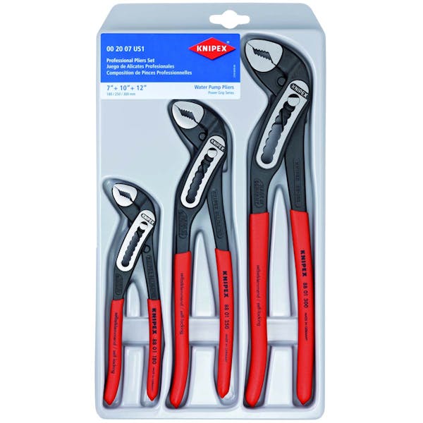 KNIPEX - 3PC PLIERS WRENCH SET - 7 1/4, 10, 12 - Upshift Online