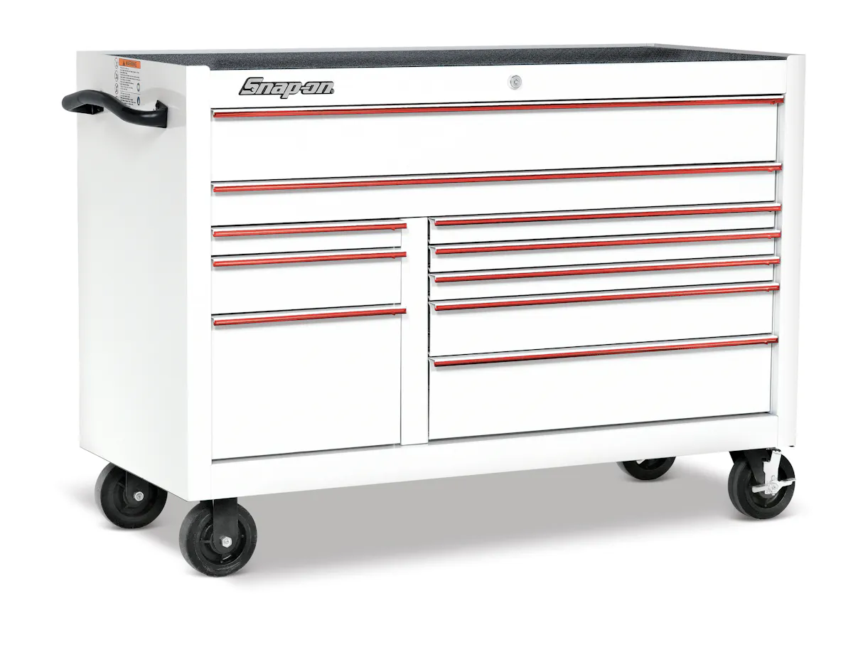 10 DRWR ROLLCB WHITE/RED