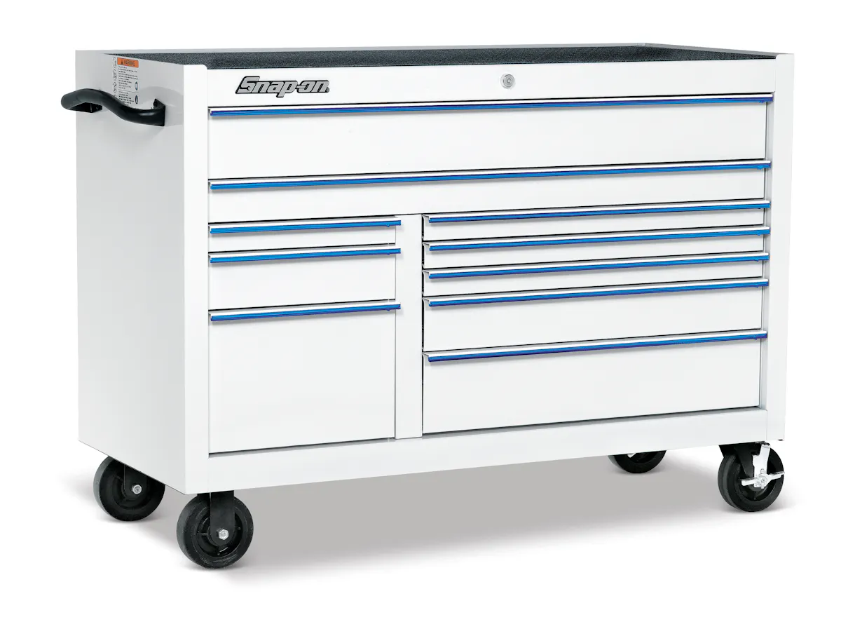 10 DRWR ROLLCAB WHITE/BLUE