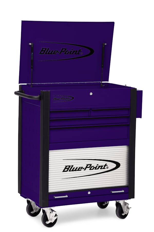 32 Four-Drawer w/Bulk Storage Shop Cart (Blue-Point®) (Plum