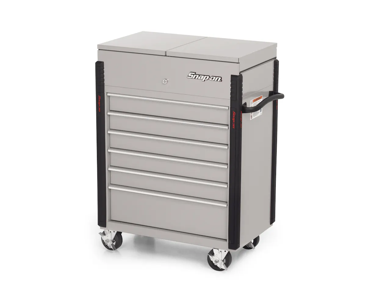 32IN SLIDING LID 6DR SILVER