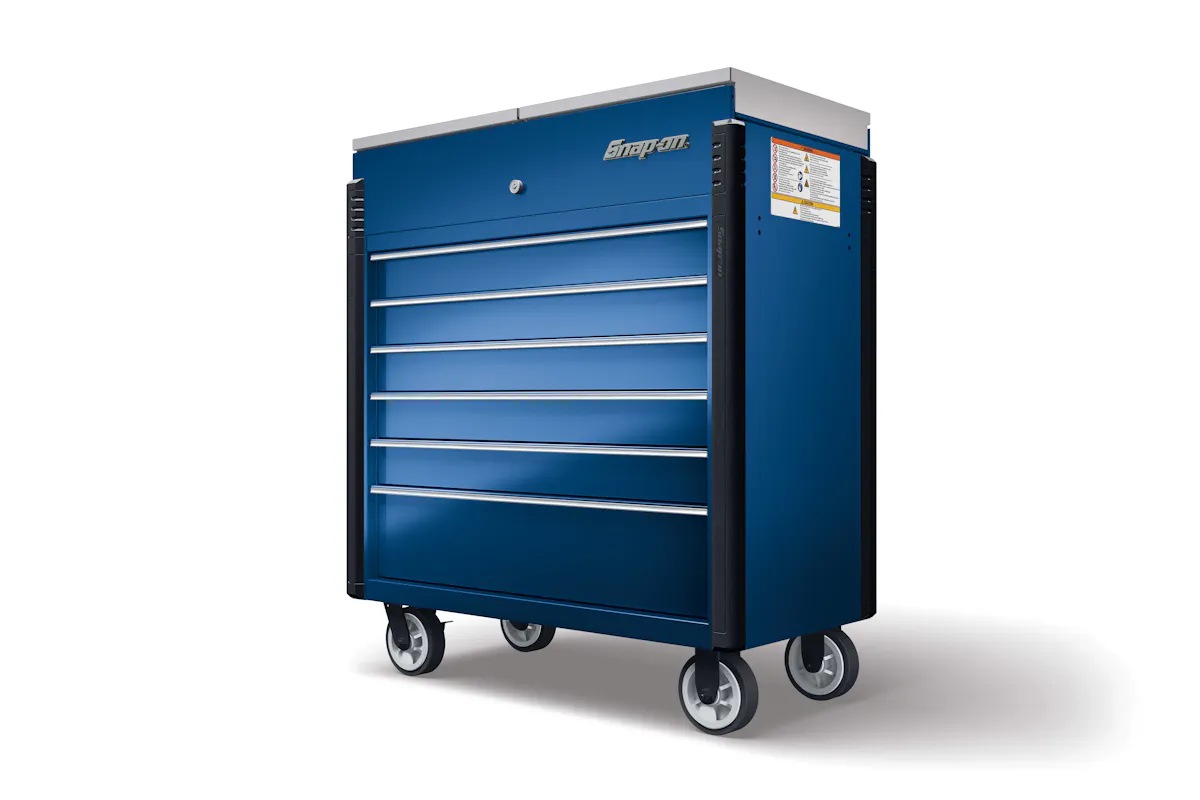 40IN SLID LID 6X2DR RYL BLU SS