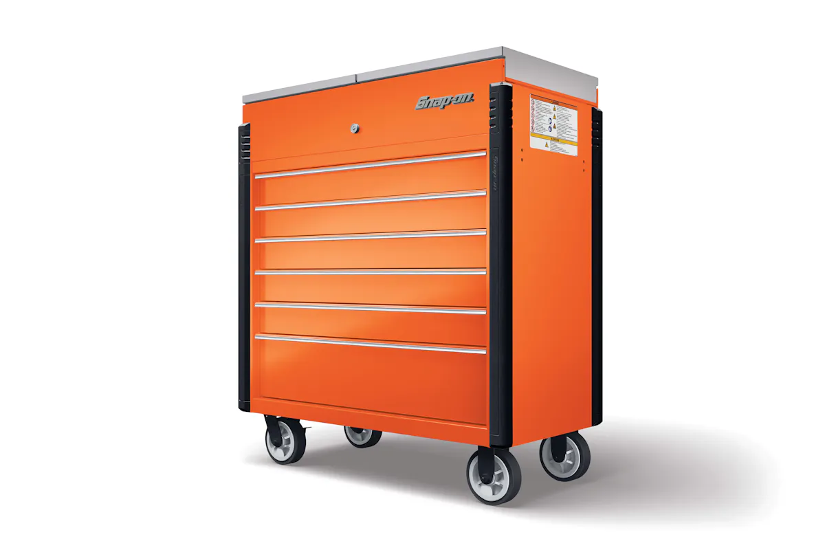 40IN SLID LID 6X2DR ORANGE SST