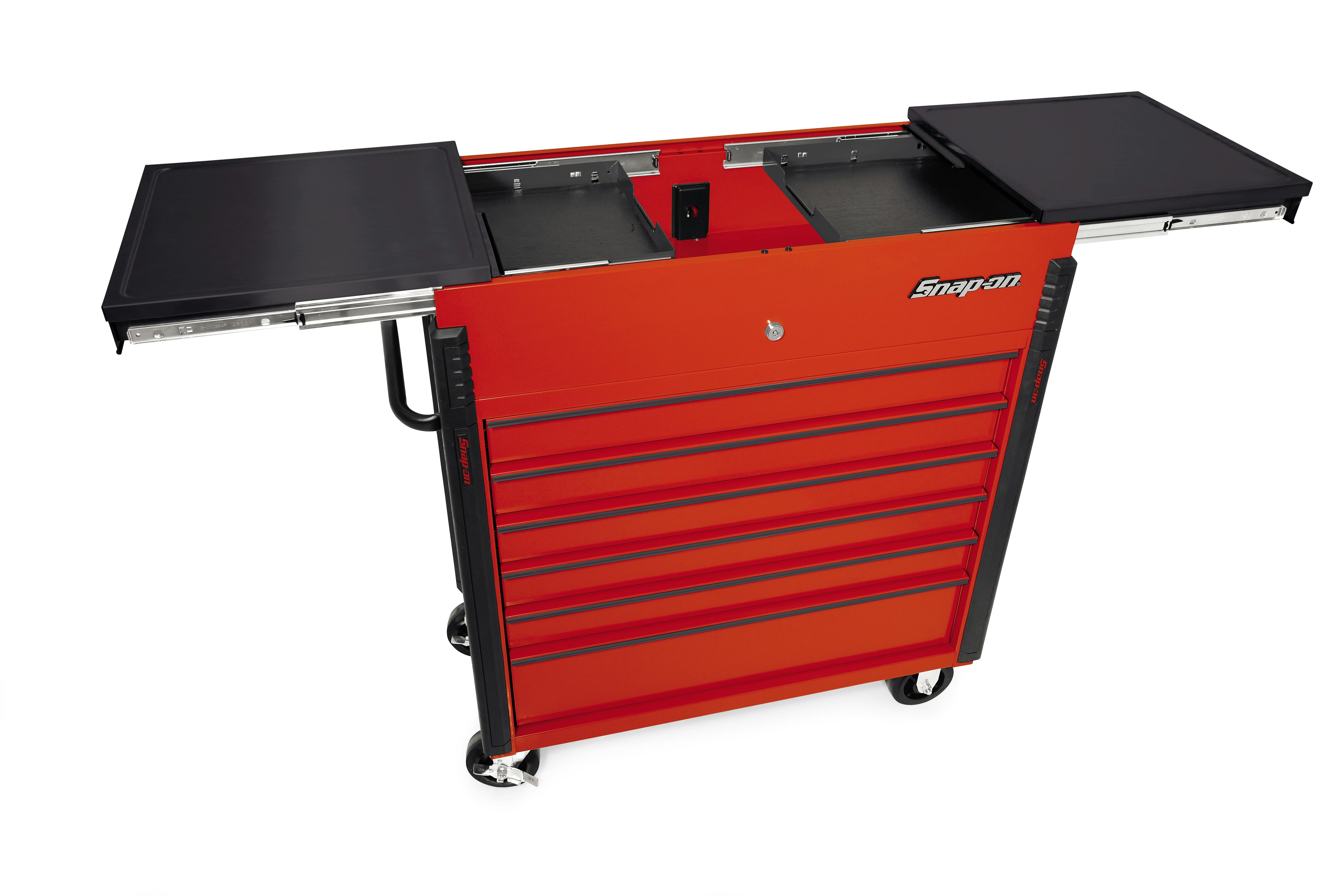 RED 8 DRAWER SERVICE CART