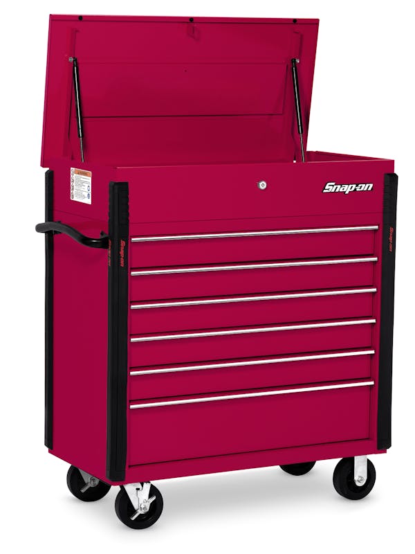 40 Six-Drawer Roll Cart (Candy Apple Red), KRSC46HPJH