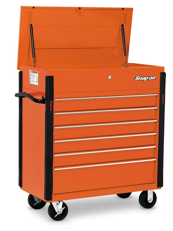 40 Six-Drawer Roll Cart (Electric Orange), KRSC46HPJK