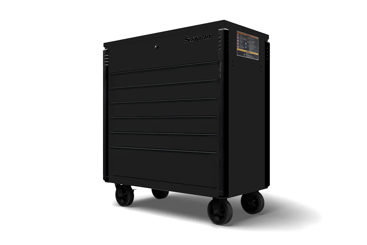 40IN FLIP LID, 6DR FLT BLK