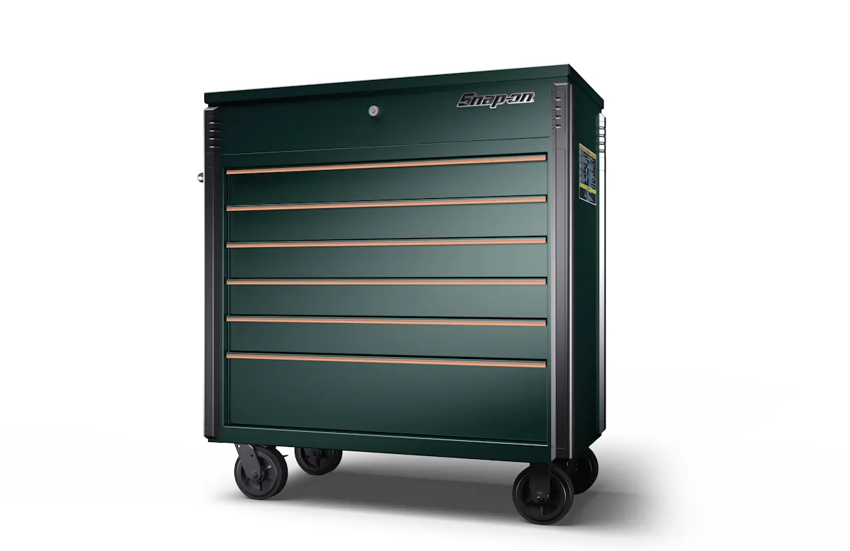40IN FLIP LID 6DRW COMGRN/CPPR