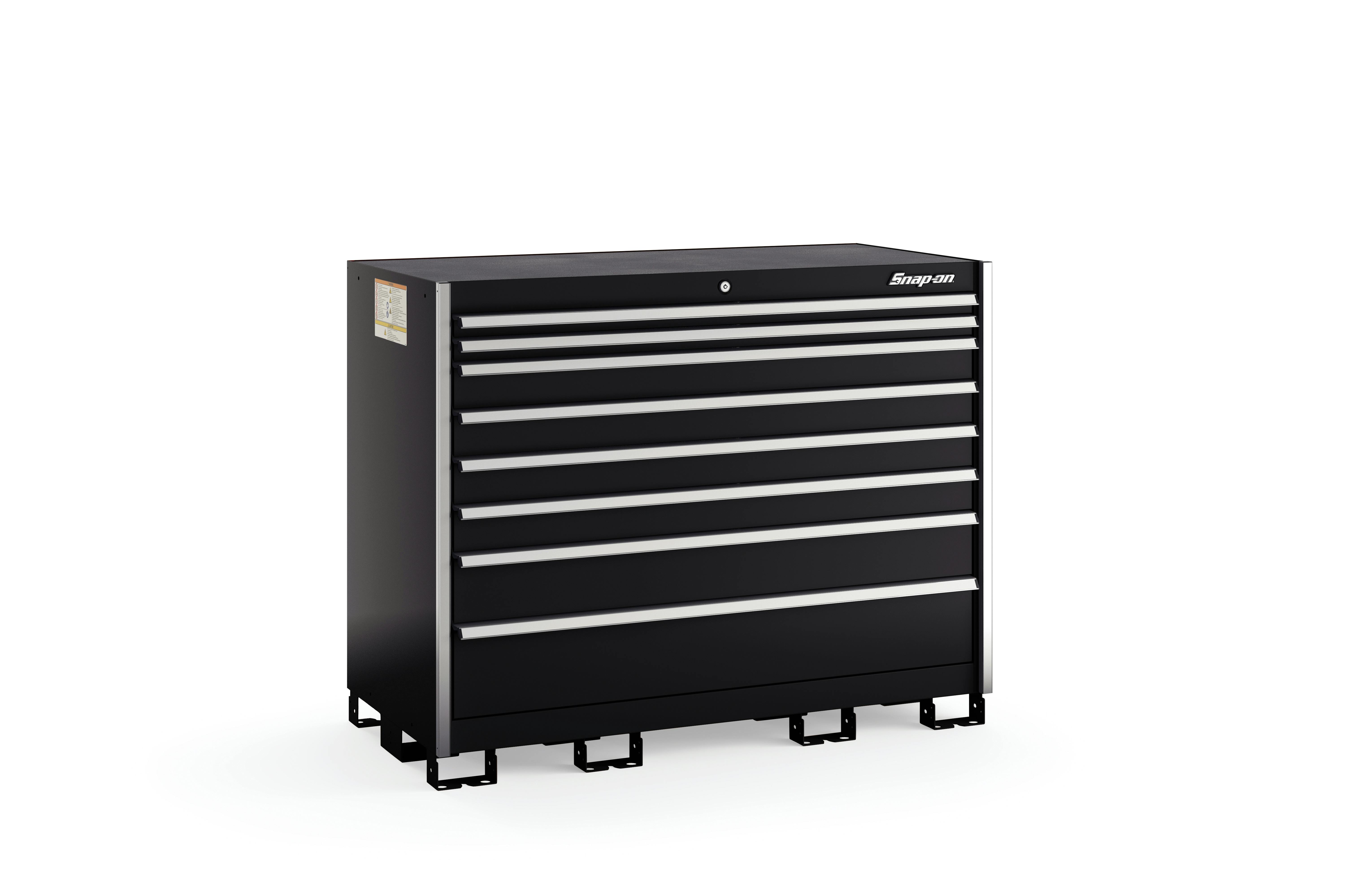 10-Drawer Double-Wide Eye-Level (Gloss Black w/Brushed Trim