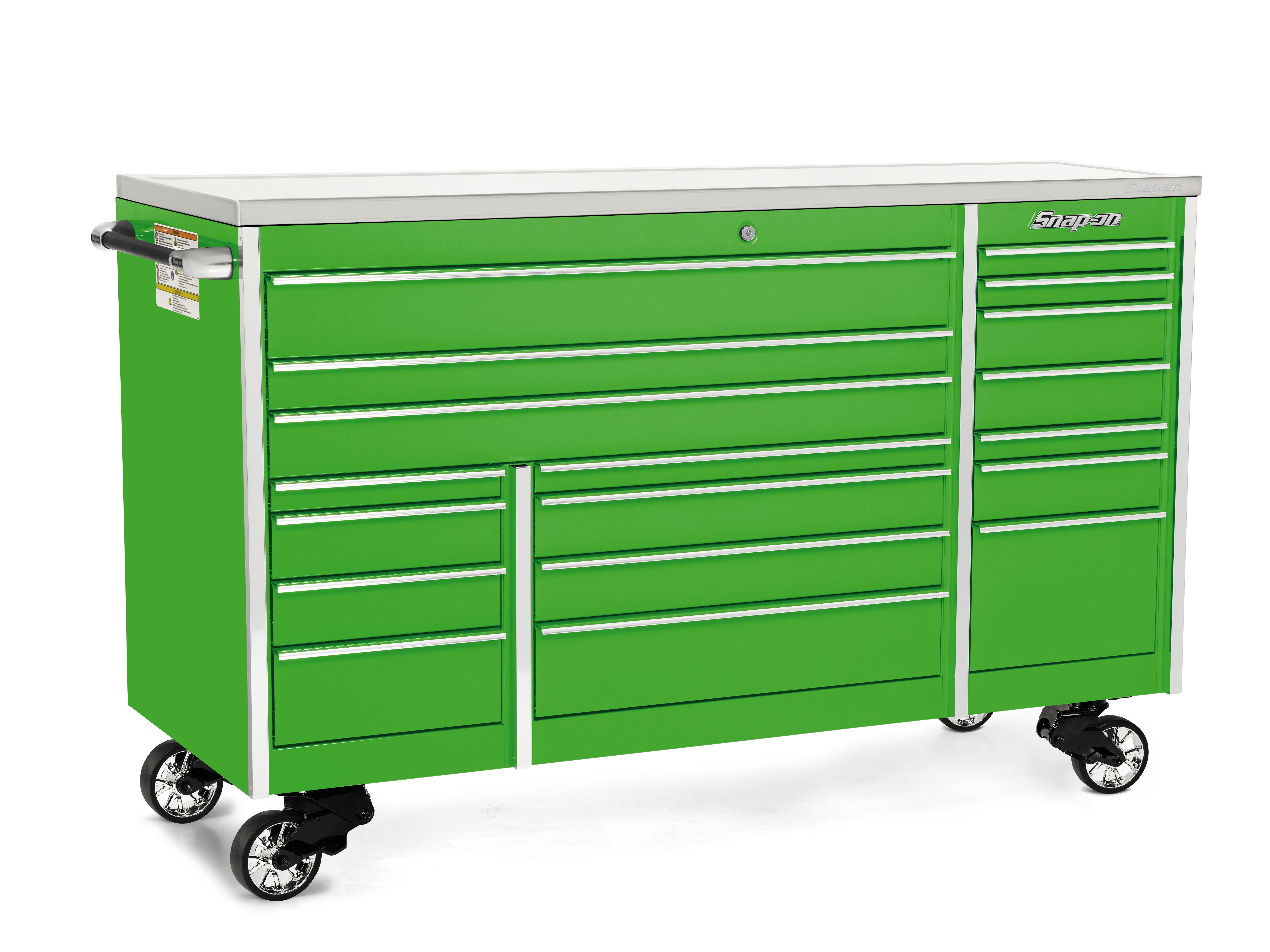 72 18-Drawer Triple-Bank Masters Series Stainless Steel Top Roll Cab ( Extreme Green), KTL1023APJJ1