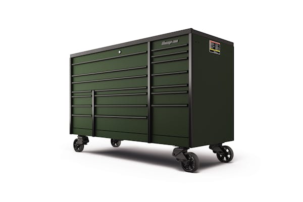 Snap On KTL1022APZR7 tool box in Combat Green with Hutch Tools Not  Included!!!