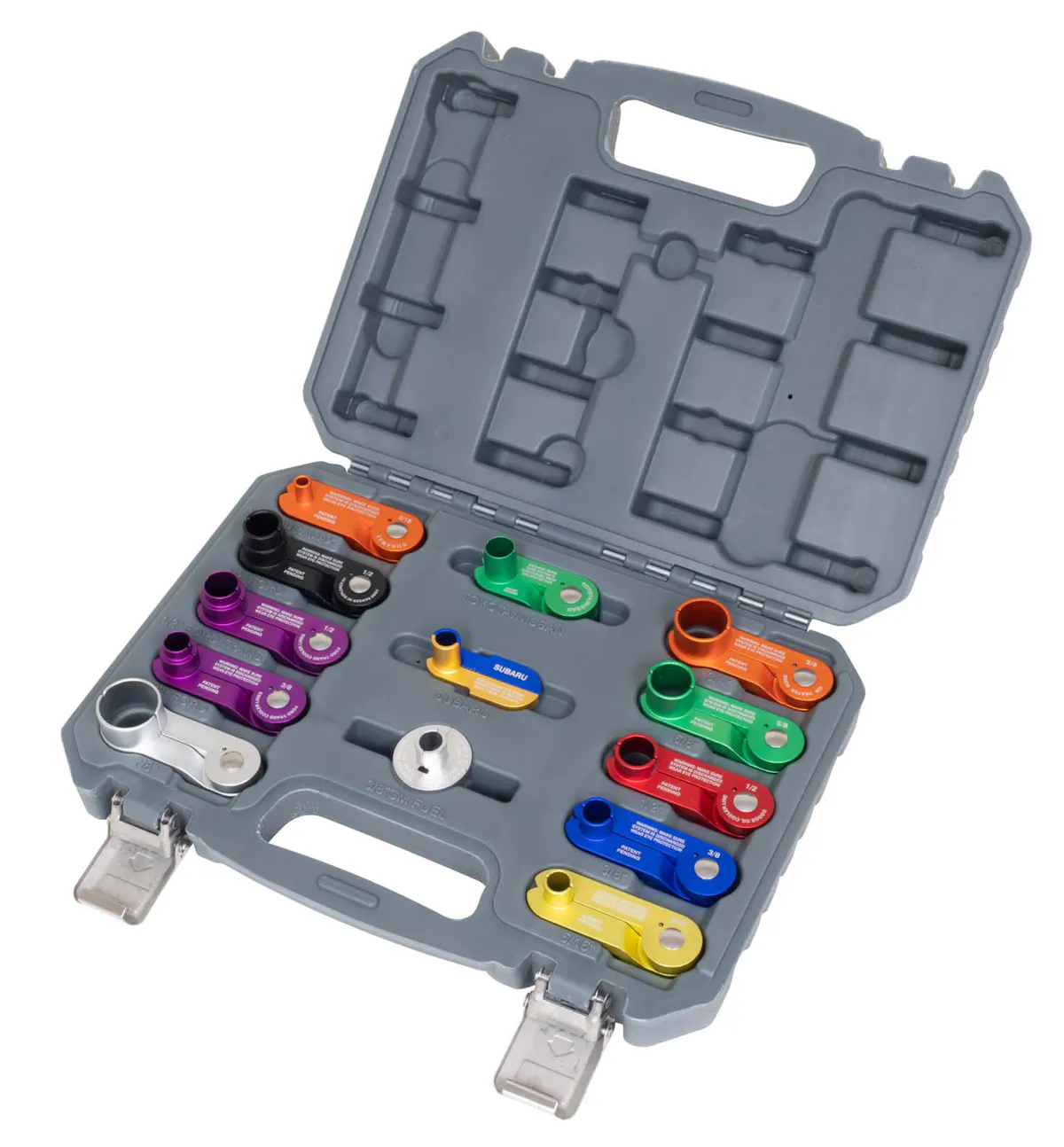 13 PC. SPRING-LOADED ALUMINUM