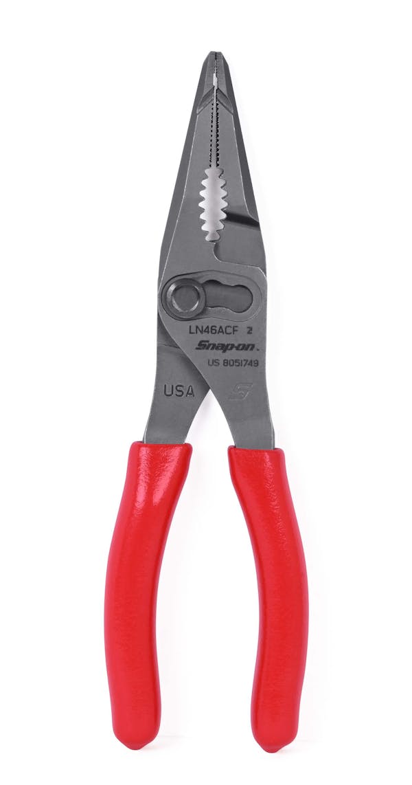 9 Talon Grip™ Long-Nose Slip-Joint Pliers (Red)