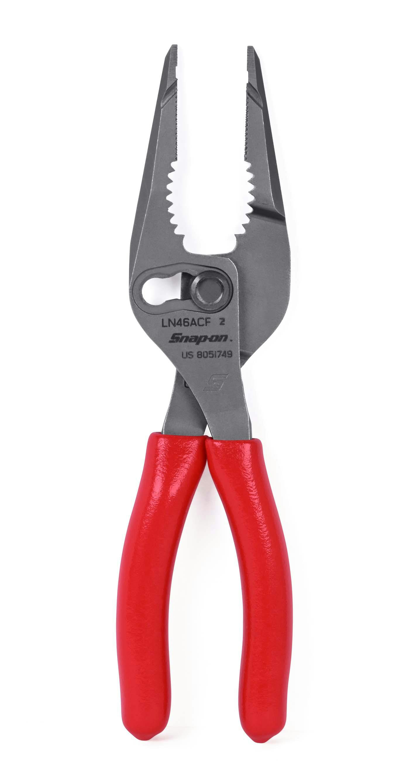 7 Talon Gripu0026trade; Long-Nose Slip-Joint Pliers (Red) | LN46ACF | Snap-on  Store
