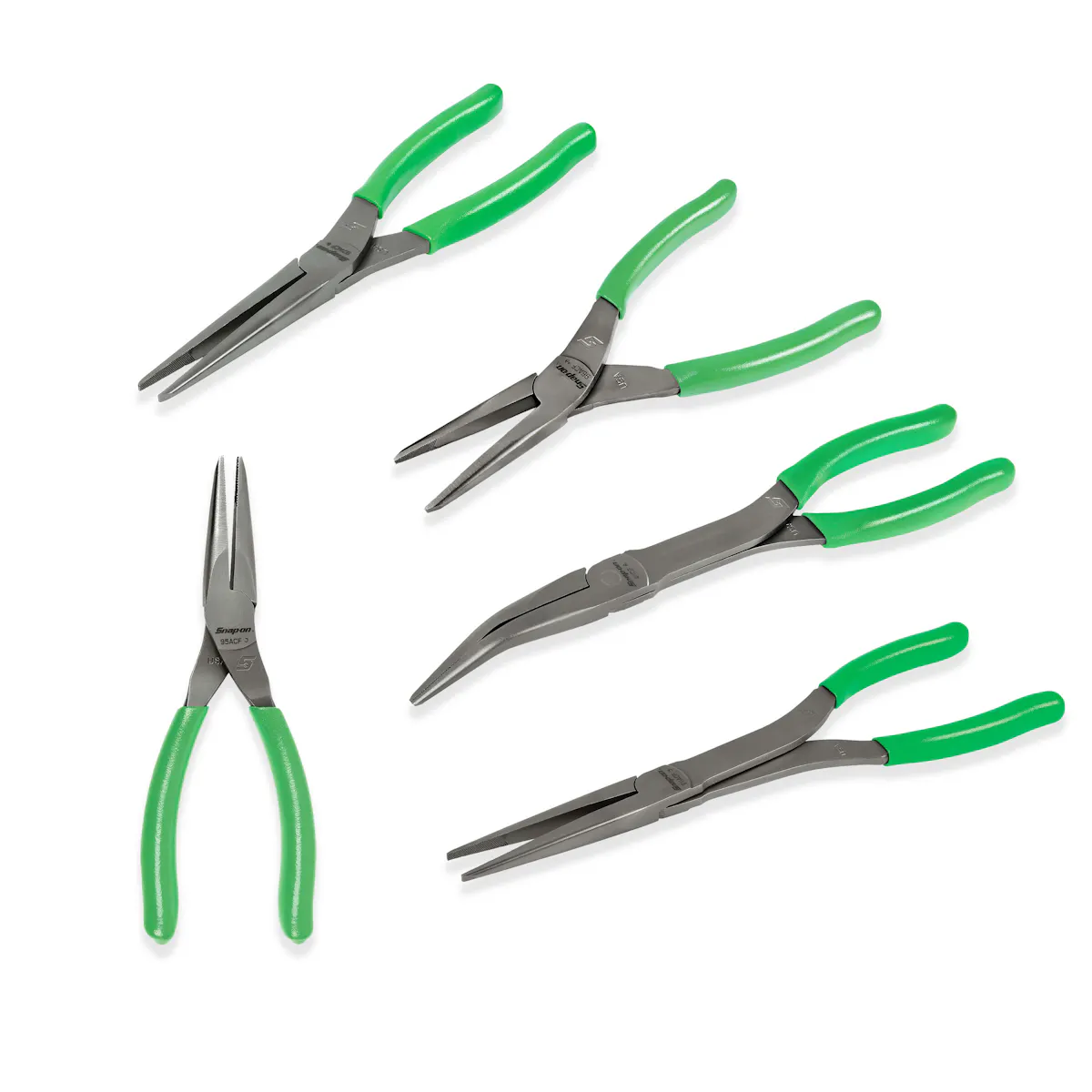 5PC LONG NOSE PLIERS SET GRN