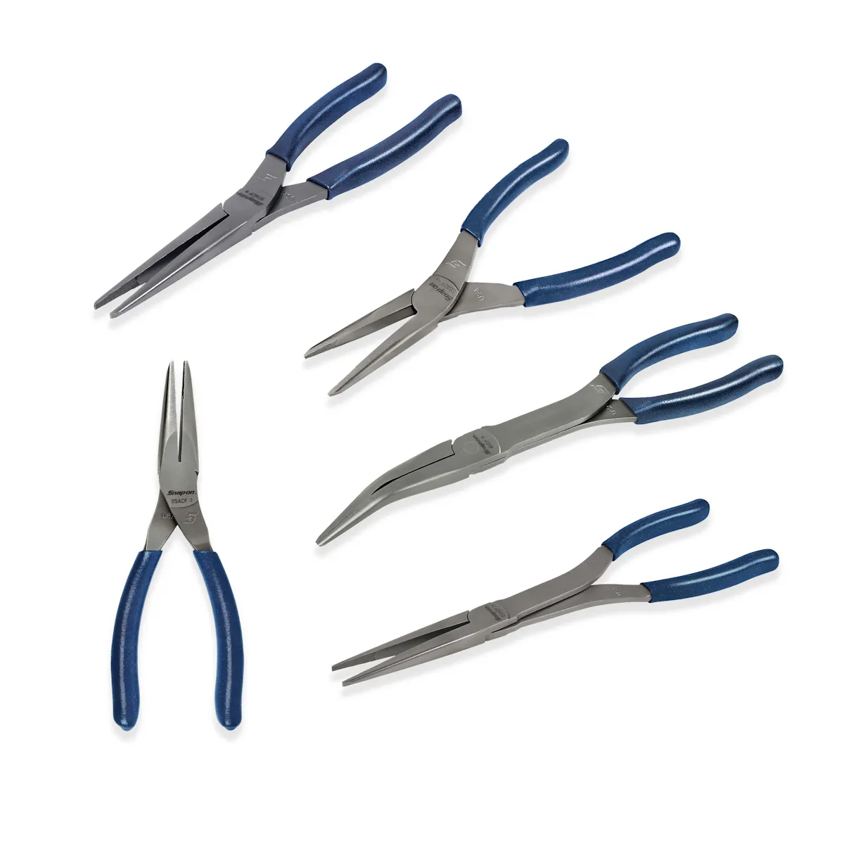 5PC LONG NOSE PLIER SET HI VIS